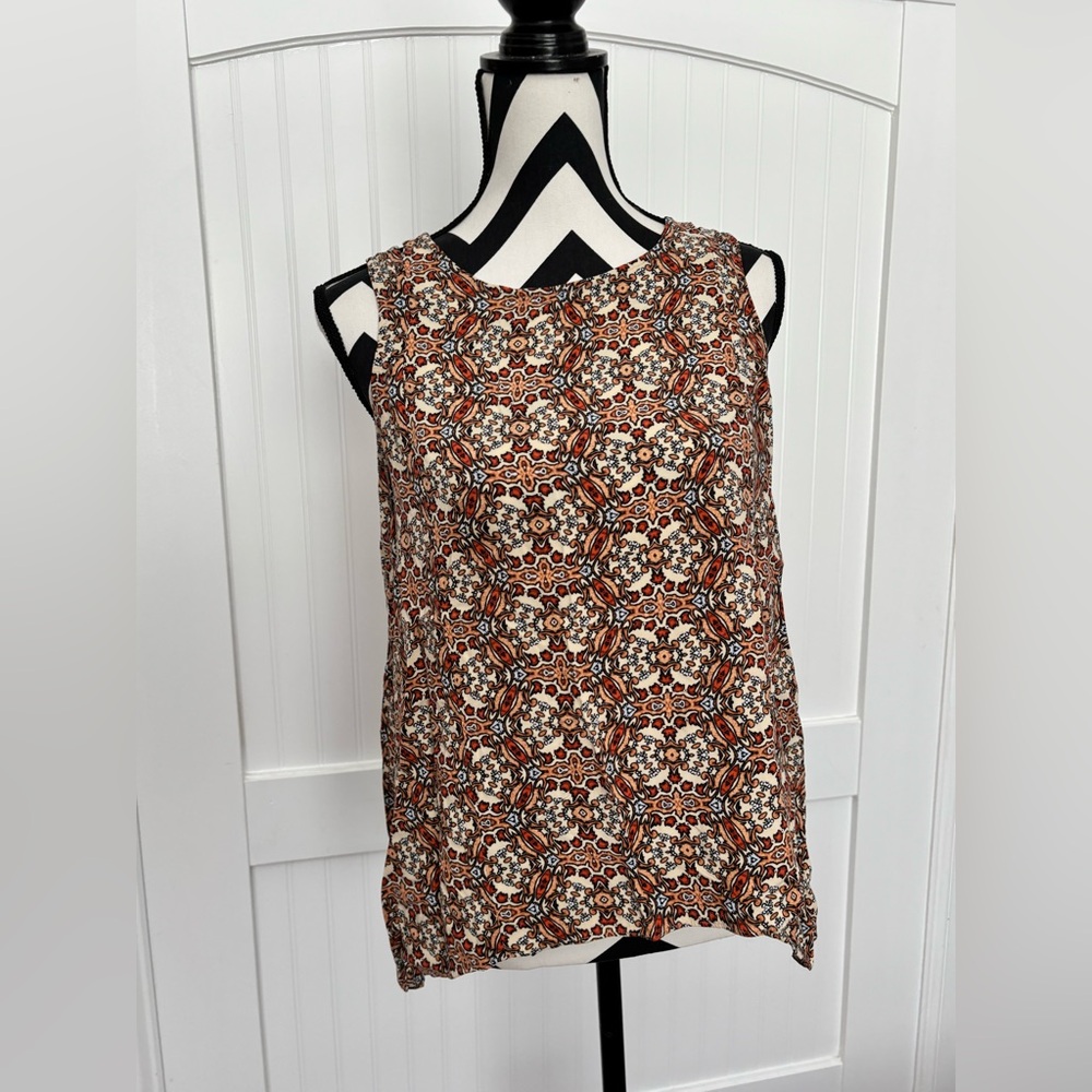 Canyon River Blues Brown Cream and Rust Mosaic Tank
